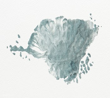 Mixed blue and green paint | Free stock illustration - 583739