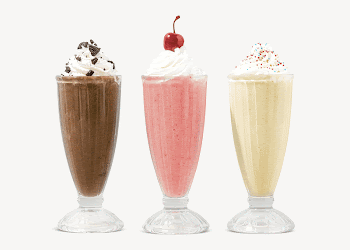 Mixed flavor milkshake sticker, collage | Free PSD - rawpixel