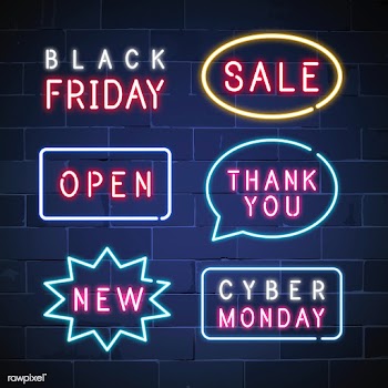 Mixed neon signs vector set | Free stock vector - 537663