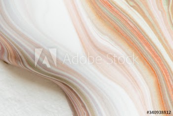 Mixed orange fluid paint