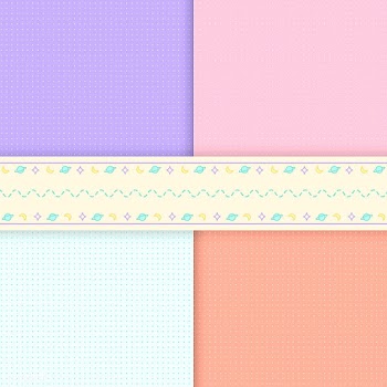 Mixed pattern pastel background vectors | Free stock vector - 512869