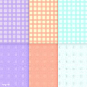 Mixed pattern pastel background vectors | Free stock vector - 512870