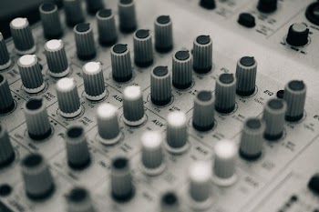 Mixing Board Black And White