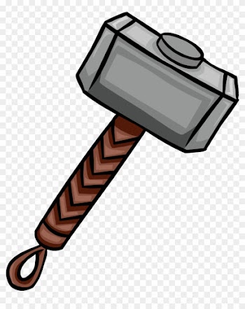 Mjolnir - Thor Hammer Clipart Marvel