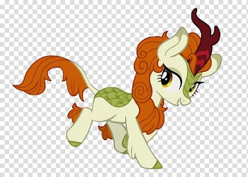 MLP Autumn Blaze running transparent background PNG clipart