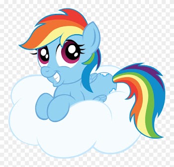 Mlp Dashie On A Cloud By Elica1994 - Dashie Mlp