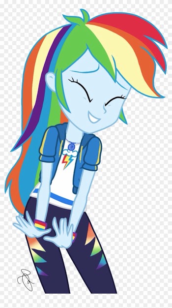Mlp Eg Vector - Rainbow Dash Equestria Girl