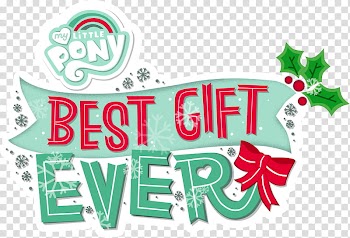MLP FiM Best Gift Ever Title transparent background PNG clipart