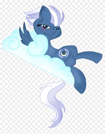 Mlp ) Night Glider Resting On A Cloud Vector By Krazykari - My Little Pony: Friendship Is Magic