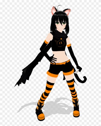 Mmd Black Cat Thief By Kanahiko-chan - Black Cat Girl Mmd