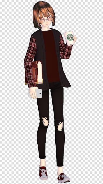 [MMD] Chara_Autumn [DL] transparent background PNG clipart