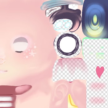 MMD K Halloween Big Face Tex DL transparent background PNG clipart