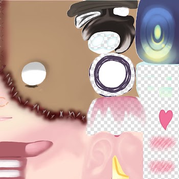 MMD K Halloween Big Face Tex DL transparent background PNG clipart