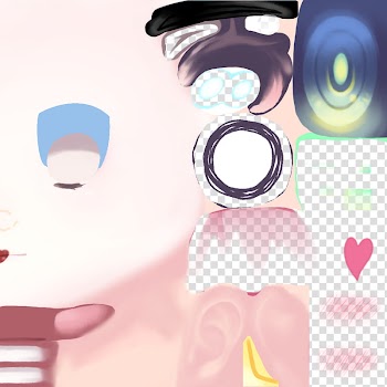 MMD K Halloween Big Face Tex DL transparent background PNG clipart