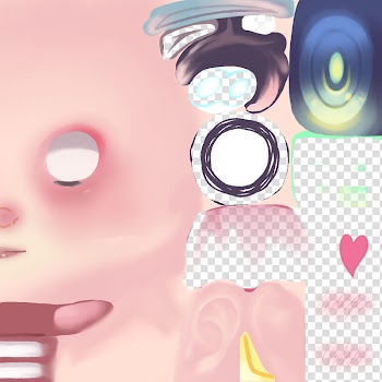 MMD K Halloween Big Face Tex DL transparent background PNG clipart