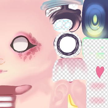MMD K Halloween Big Face Tex DL transparent background PNG clipart