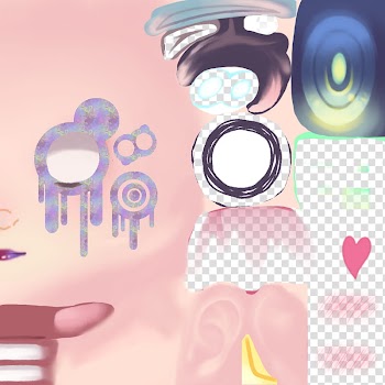 MMD K Halloween Big Face Tex DL transparent background PNG clipart