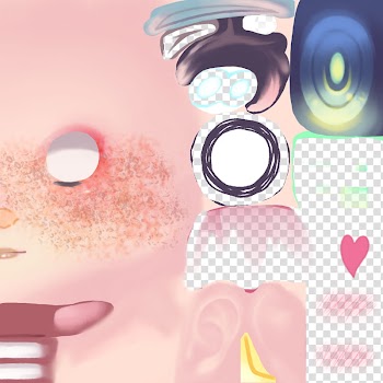 MMD K Halloween Big Face Tex DL transparent background PNG clipart