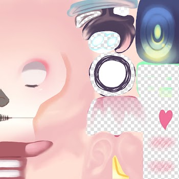 MMD K Halloween Big Face Tex DL transparent background PNG clipart