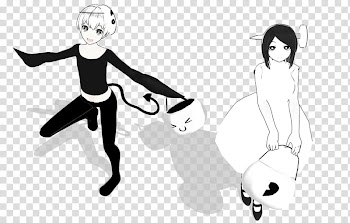 MMD Missing Halloween+DL, female character illustration transparent background PNG clipart