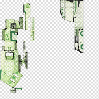 MMDxOverwatch Sombra, green abstract painting transparent background PNG clipart
