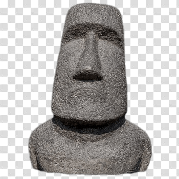 Moai Head Easter Island transparent PNG - StickPNG