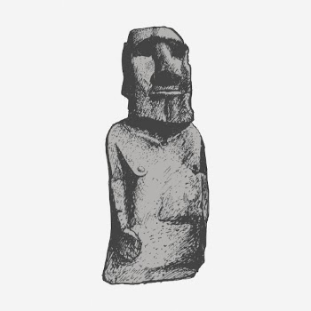 Moai sculpture hand drawn illustration. | Free Photo - rawpixel