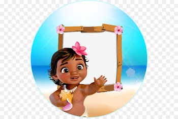 Moana Wedding invitation Infant Baby shower Party - moana 