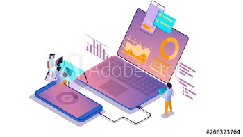Mobile app development concept