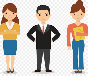 Mobile app development Sales Service Recruitment Customer relationship management - Cartoon lawyer 