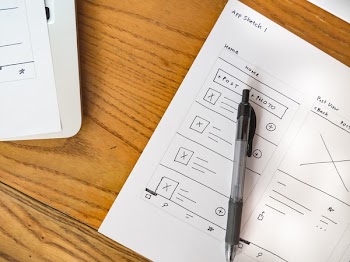          Mobile App Wireframe Free Photo     