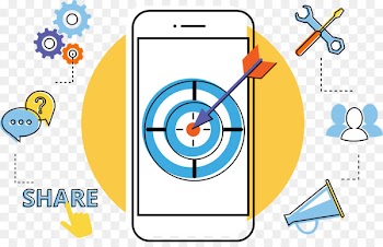 Mobile phone accessories Mobile marketing Smartphone Bulk messaging Mobile app - Vector smart phone with dart arrow target 