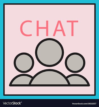 Mobile phone chat interface design template vector image