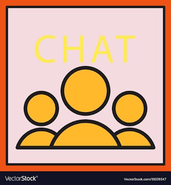 Mobile phone chat interface design template vector image