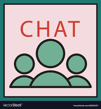 Mobile phone chat interface design template vector image