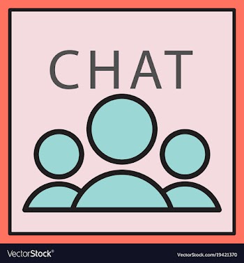 Mobile phone chat interface design template vector image