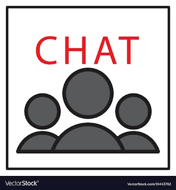 Mobile phone chat interface design template vector image