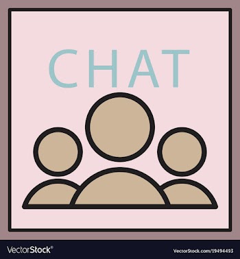 Mobile phone chat interface design template vector image