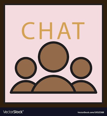 Mobile phone chat interface design template vector image