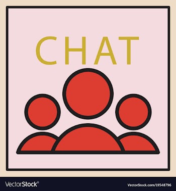 Mobile phone chat interface design template vector image