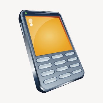 Mobile phone clipart, digital device | Free Vector - rawpixel
