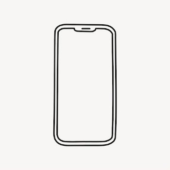 Mobile phone sticker, digital device | Free PSD Illustration - rawpixel
