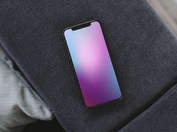 Mobile phone with a colorful | Free PSD Mockup - rawpixel
