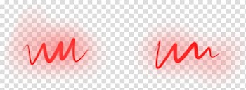 MOCHI SOFT, two red curved lines transparent background PNG clipart