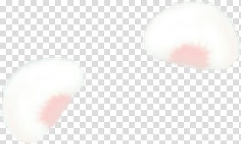MOCHI SOFT, white animal ears illustration transparent background PNG clipart