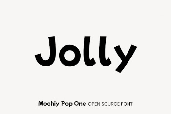 Mochiy Pop One open source | Free Font Add-on - rawpixel