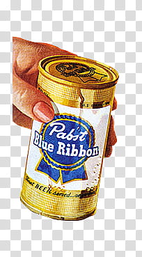 Mochizuki , person holding Pabst Blue Ribbon can transparent background PNG clipart
