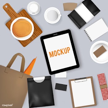 Mockup bag coffee | Free stock vector - 2111