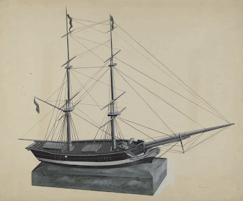 Model Brig (ca.1937) by William | Free Photo - rawpixel