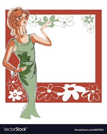 Model flower vector image